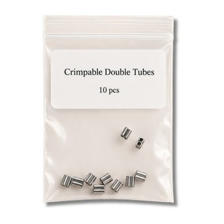 Crimpable double tubes